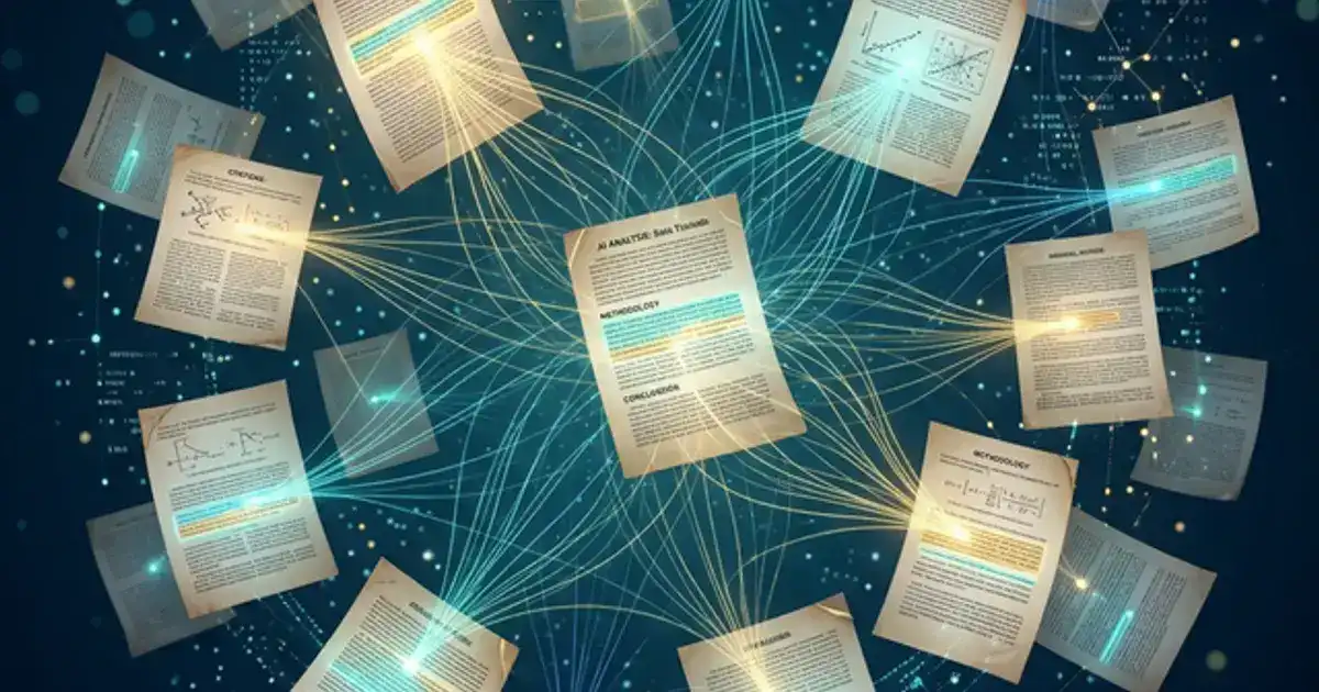 Academic papers with AI analysis highlights and citation connections