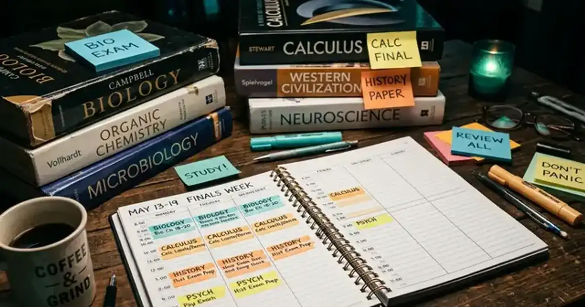 How to Create a 7 Day Study Plan for College Finals Week
