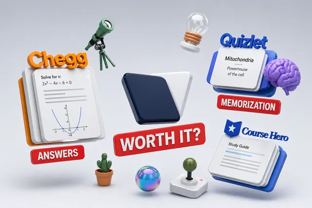 Chegg vs Quizlet vs Course Hero:
Worth Paying in 2026?