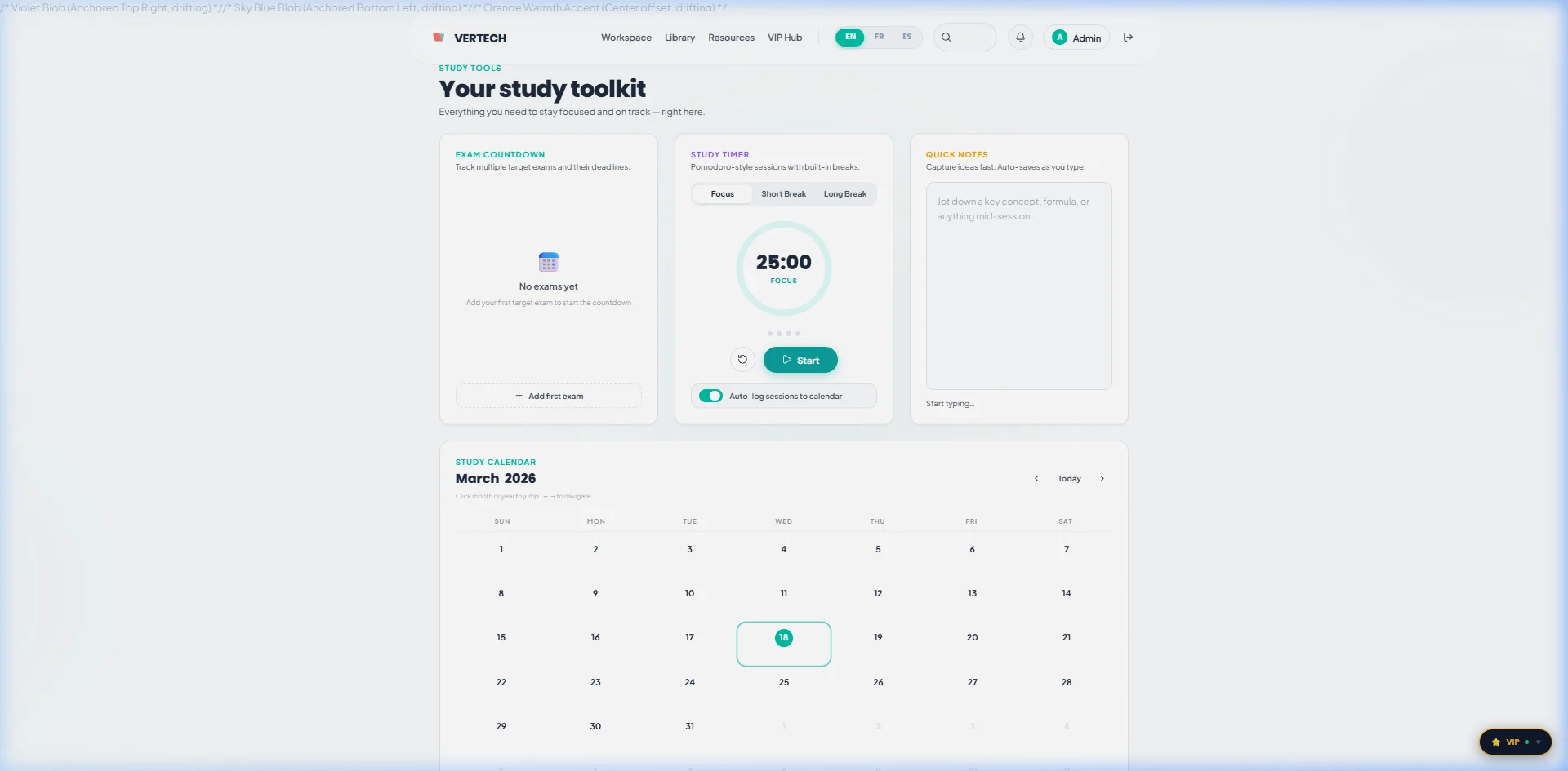 Vertech Academy Study Tools