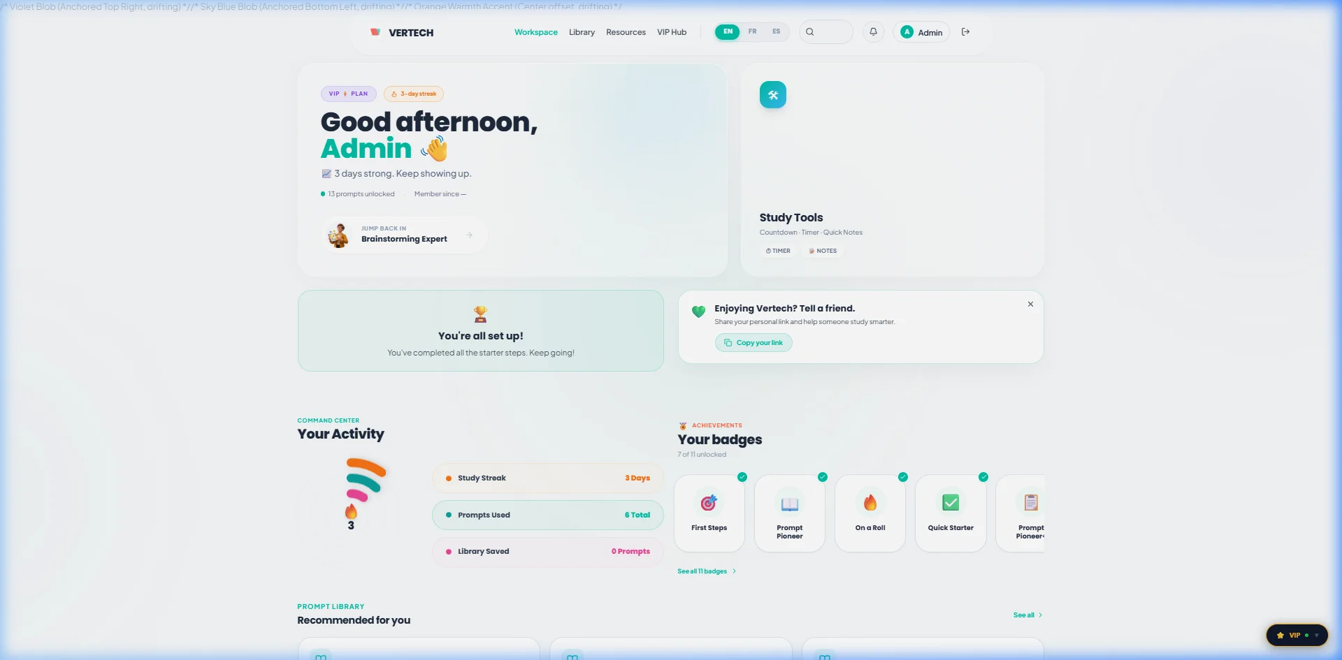 Vertech Academy Workspace