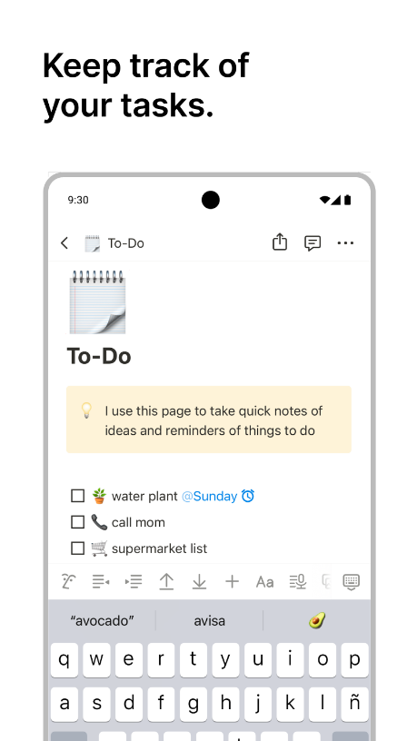 Notion - Keep track of your tasks