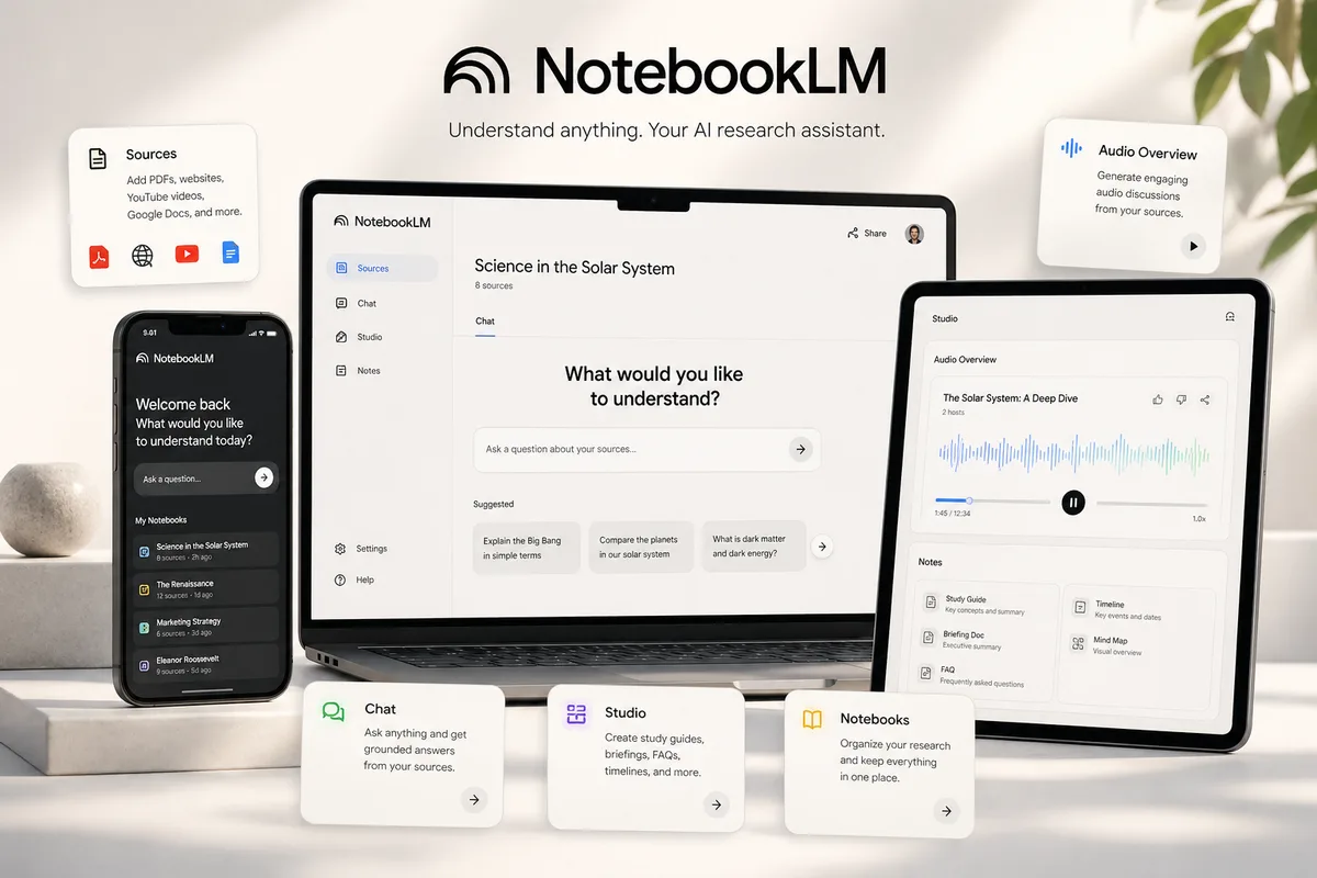 NotebookLM interface
