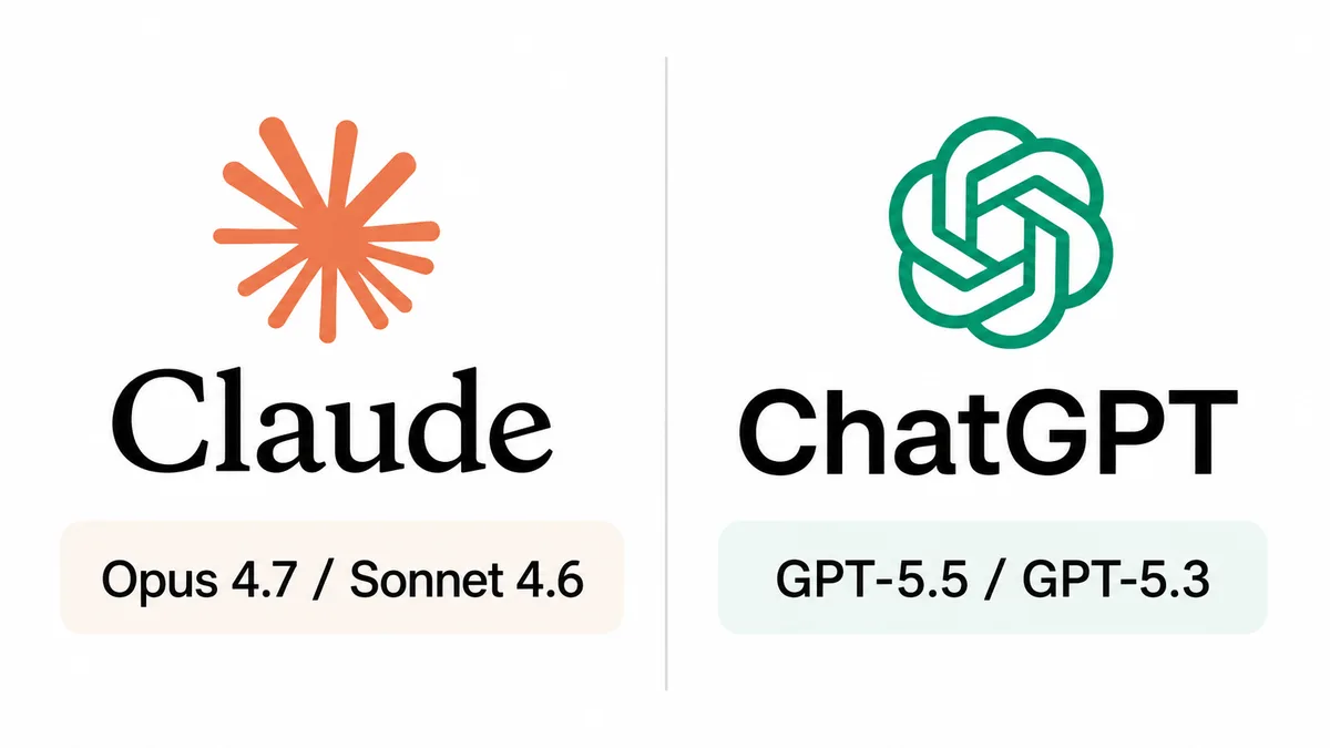 Claude and ChatGPT logos side by side.
