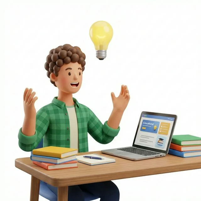 Student having an aha moment